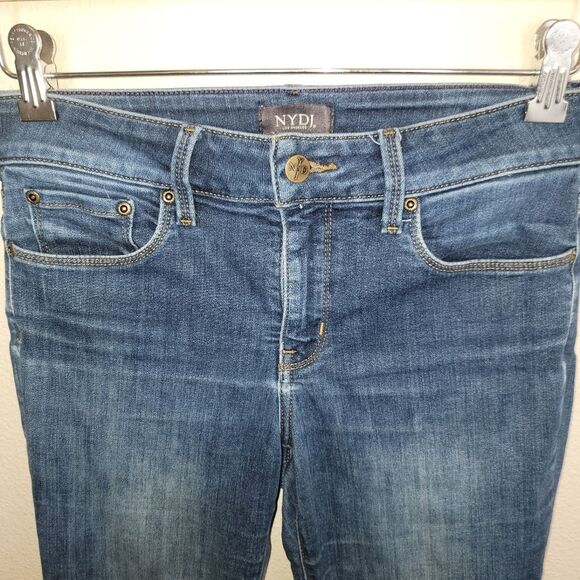 Nydj Marilyn Straight Leg Denim jeans size 4P 4 petite - Picture 3 of 6